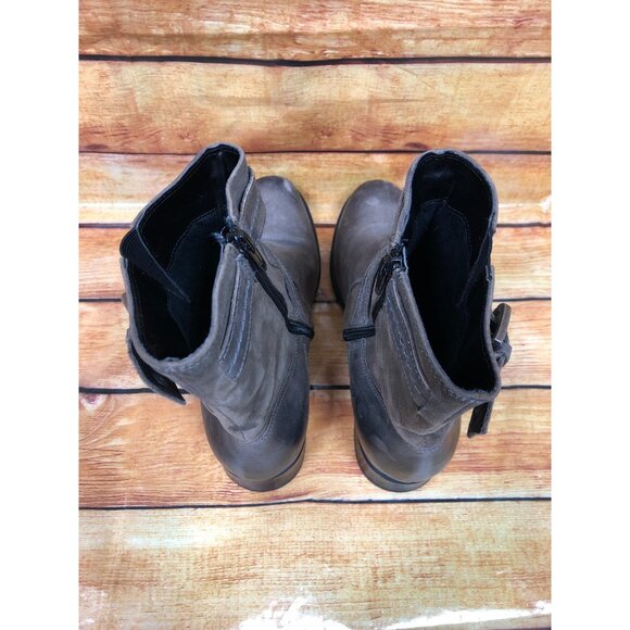 Clarks Bendables Plaza Terrier Brown Leather Boots Womens 7.5 M (s6b) - Picture 4 of 10